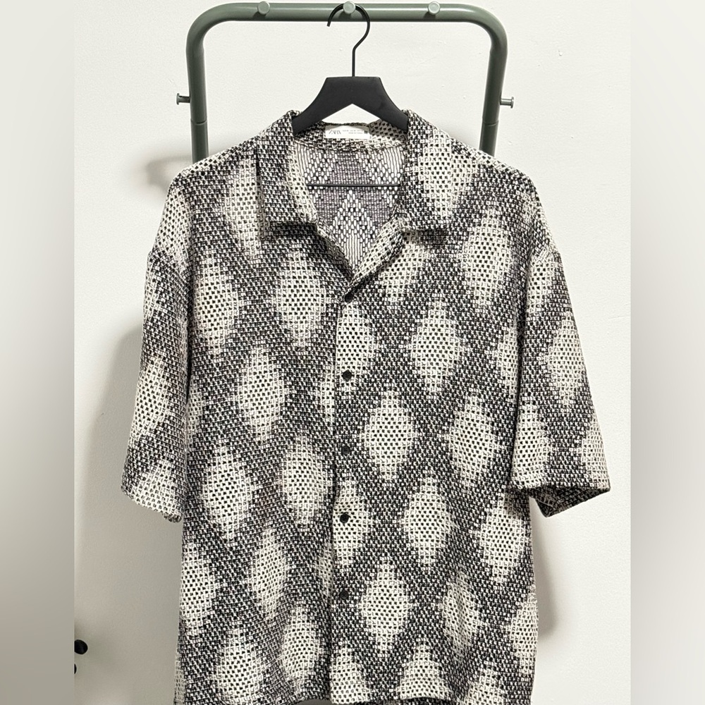 Classic White Striped Men's Shirt